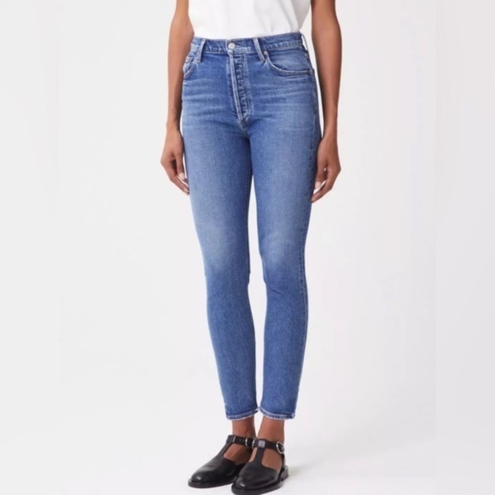 AGOLDE Nico high rise slim jeans